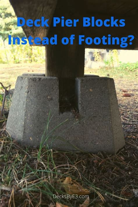 What can I use instead of deck footings?
