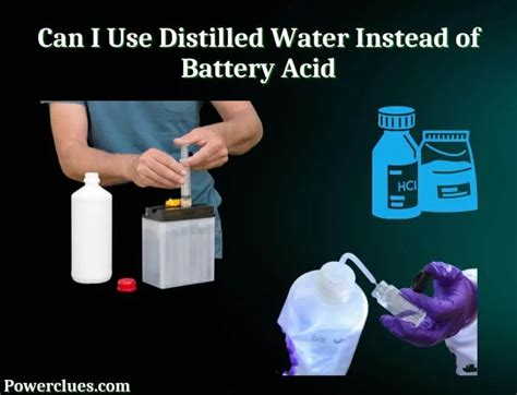 What can I use instead of distilled water for battery?