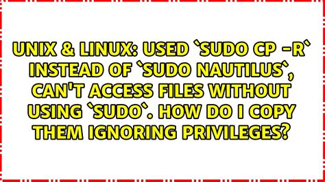 What can I use instead of sudo?