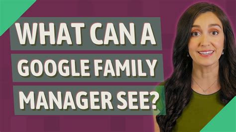 What can a family manager see?