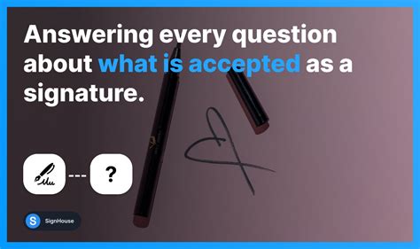 What can be your signature?