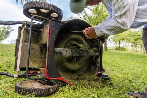 What can damage a lawn mower?