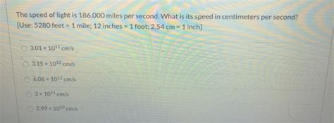 What can go 186000 miles per second?