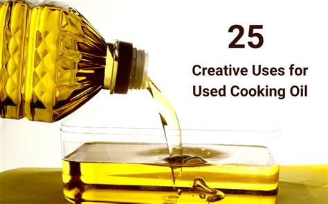 What can old cooking oil be used for?