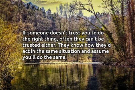 What can you do when someone doesn't trust you?