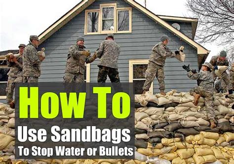 What can you use instead of sandbags to stop water?
