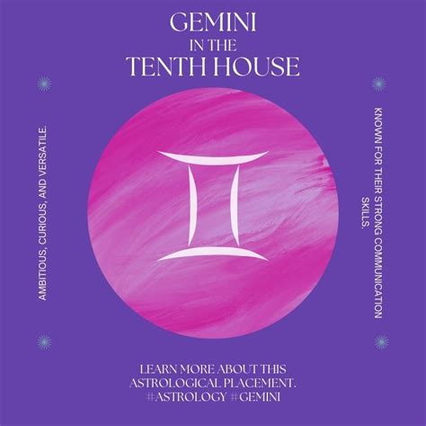 What careers are in the 10th house in Gemini?