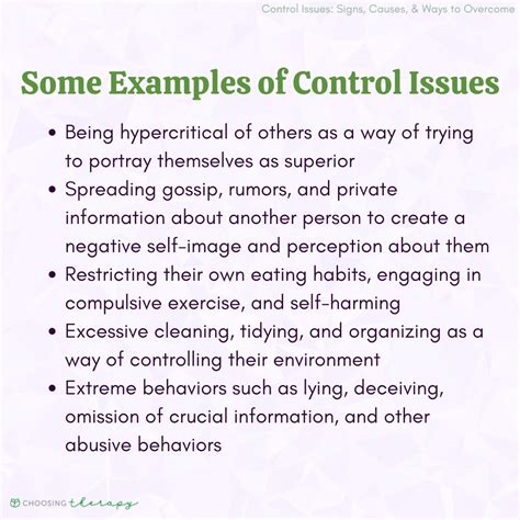 What causes a controlling personality?