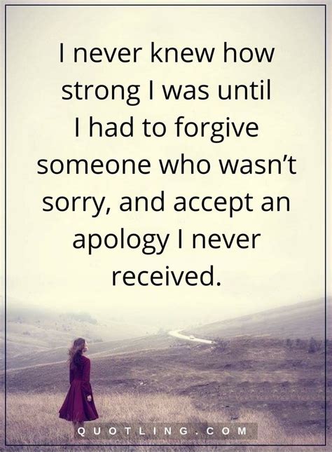 What causes a person to never apologize?