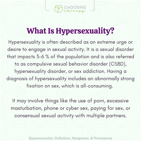 What causes hypersexuality?