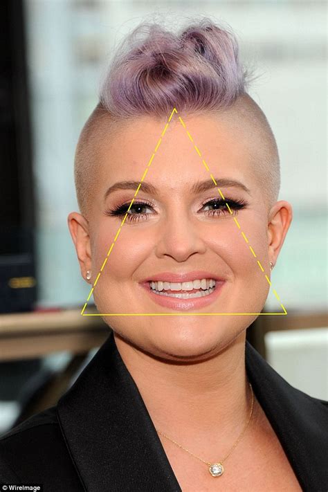 What celebrities have a triangle face?