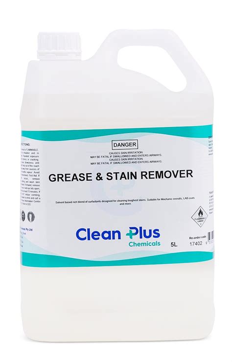 What chemical can remove grease?