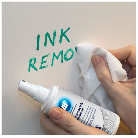 What chemical can remove ink?