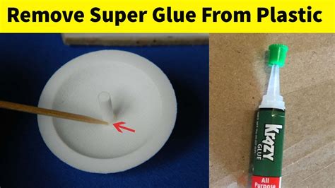 What chemical removes glue from plastic?