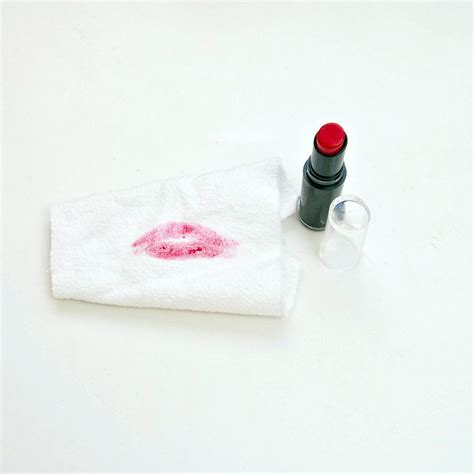 What chemical removes lipstick?