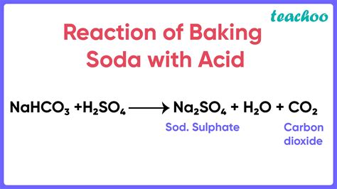 What chemicals react with baking soda?
