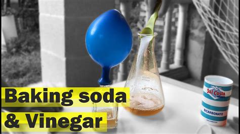 What chemicals react with vinegar?