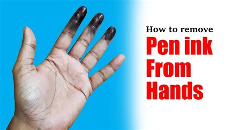 What chemicals remove pen ink?