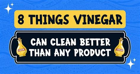 What cleans better than vinegar?