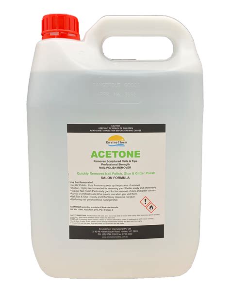 What cleans like acetone?
