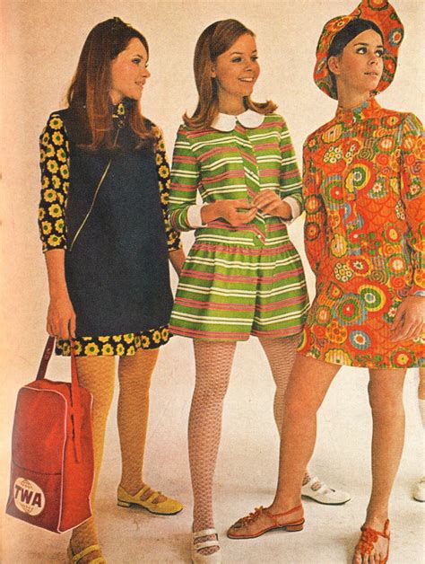 What clothes were popular in the 60s and 70s?