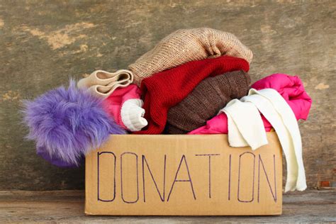 What clothing items should not be donated?
