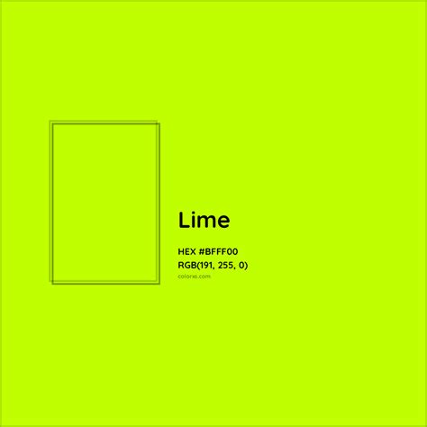 What code is lime?