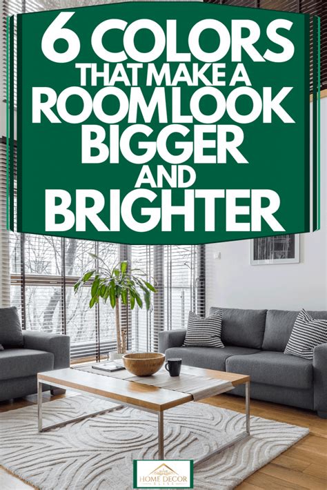 What color curtains make a room look bigger and brighter?