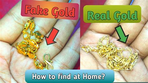 What color does fake gold turn?