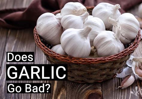 What color does garlic turn when bad?