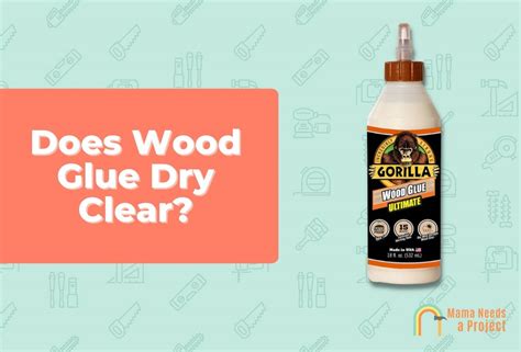 What color does glue dry?