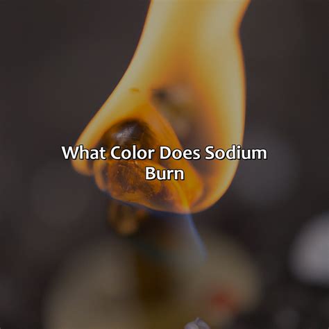 What color does salt burn?