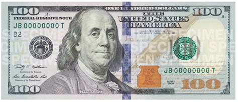 What color is $100 bill?