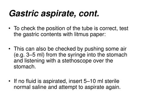 What color is a gastric aspirate?