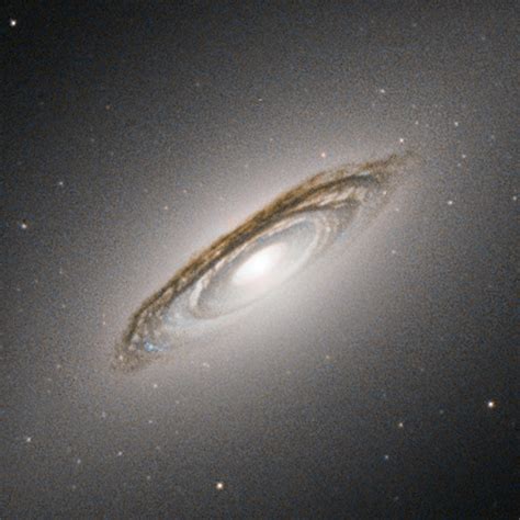 What color is a lenticular galaxy?