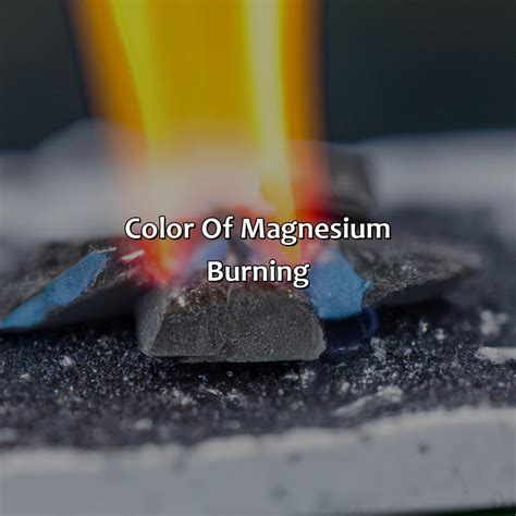 What color is magnesium fire?