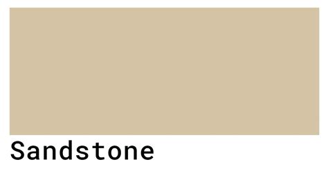 What color is sandstone?