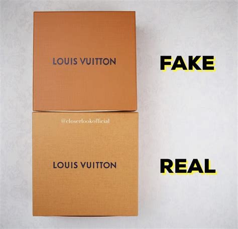 What color is the real Louis Vuitton box?