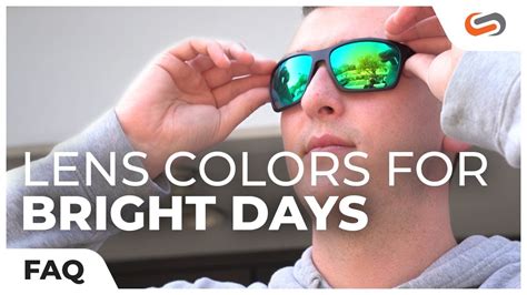 What color lens is best for bright days?