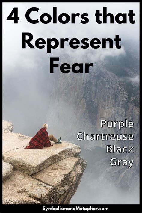 What color represents fear?