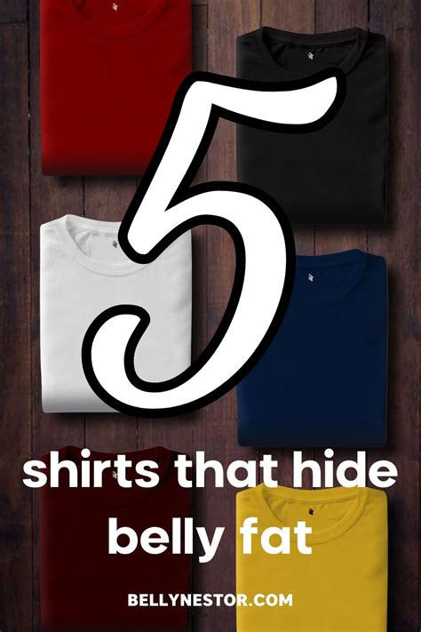 What color shirt hides belly fat?