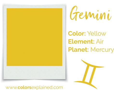 What color should Gemini stay away from?
