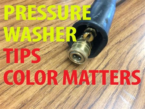 What color tip is the strongest for pressure washer?