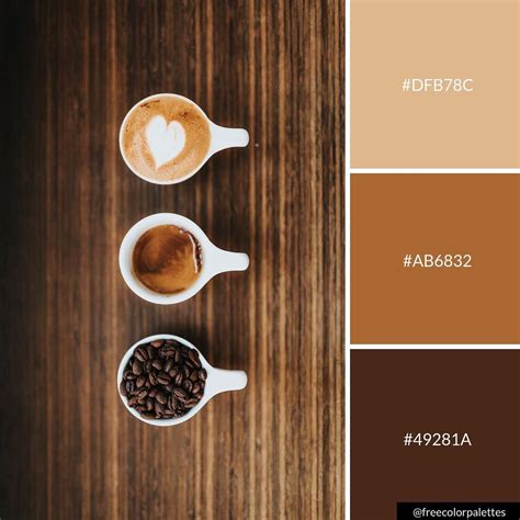 What colour goes with coffee?