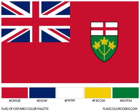What colour is Ontario flag?