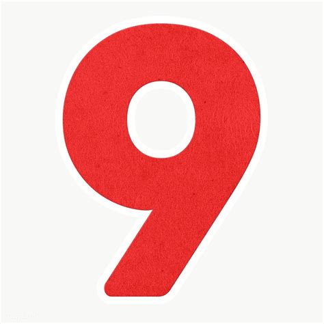 What colour is number 9?