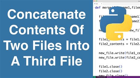 What command is best for concatenating two files together?
