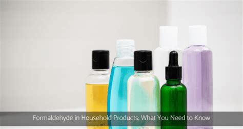 What common household products contain formaldehyde?