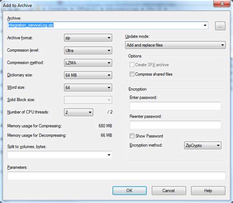 What compression methods does 7-zip use?