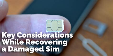 What could damage a SIM card?